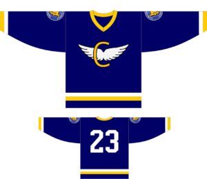 #C4 - Hockey Jerseys Navy (Logo #4 - Sublimated)